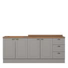 Cozinha Modulada Americana 2 Peças Balcões 120cm e 80cm com Tampos MDP - Móveis Henn
