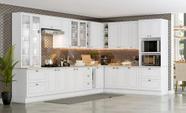 Cozinha Modulada Americana com 19 Peças Branco HP - Henn Cozinha Modulada Americana com 19 Peças Branco HP - Henn