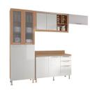 Cozinha Modulada Aspen Ditália 4 Pçs A45 Carvalho/branco