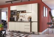 Cozinha Modulada ATHENA - 4 Peças Completa 10 PT 3 GV Itaúba Crema - MEGASUL