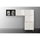 Cozinha Modulada Bertolini Evidence 3 Peças Branco/Preto