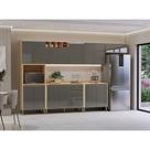 Cozinha Modulada Brise 14 Portas 2 Gavetas MDF-MDP Branco Luciane Móveis
