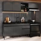 Cozinha Modulada Compacta 220cm Milano Multimóveis MP2401