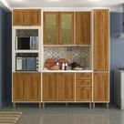 Cozinha Modulada Compacta 4Peças Tampo Vidro Reflecta Sofia