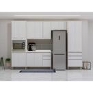 Cozinha Modulada Compacta 5 Peças Com Tampo Art Luciane Móve Pátina-cinza Cristal Cozinha Modulada Compacta 5 Peças Com Tampo Art Luciane Móve Pátina-cinza Cristal