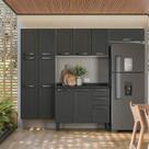 Cozinha Modulada Compacta em Aço 4 Peças 13 Portas 2 Gavetas Florençe Itatiaia