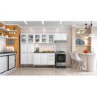 Cozinha Modulada Compacta em Aço 4 Peças 13 Portas 2 Gavetas Paneleiro Duplo Tarsila Itatiaia