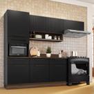 Cozinha Modulada Compacta em Aço 4 Peças 7 Portas 3 Gavetas Rodapé em Pvc Exclusive Itatiaia