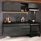 Cozinha Modulada Compacta Suspensa 220cm Milano Multimóveis MP2411