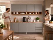 Cozinha Modulada Completa 100 MDF 7 Portas e 4 Gavetas EC Móveis
