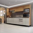 Cozinha Modulada Completa 6 Peças 14 Portas 2 Gavetas Andria Yescasa Laranja/Angelin/Nude Cozinha Modulada Completa 6 Peças 14 Portas 2 Gavetas Andria Yescasa Laranja/Angelin/Nude