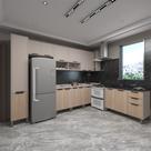 Cozinha Modulada Completa 8 Peças com Tampos e sem Pia Stylo Luciane Móveis Cozinha Modulada Completa 8 Peças com Tampos e sem Pia Stylo Luciane Móveis