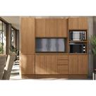 Cozinha Modulada Completa Ciela 5 Peças (2Aéreo+1Balcão+2Paneleiros+1Complemento) C5P82 Canela - Kappesberg