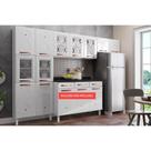 Cozinha Modulada Completa Mirage New 3 Peças (2 Armários + 1 Paneleiro) CPT113 Branco - Telasul