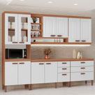 Cozinha Modulada Completa Moveis Home 100 MDF 10 Portas e 6 Gavetas