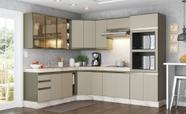 Cozinha Modulada Conect com 11 Peças Duna/Cristal - Henn