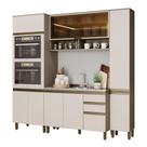 Cozinha Modulada Connect 4 Peças com Torre Quente 2 Fornos - Móveis Henn Cozinha Modulada Connect 4 Peças com Torre Quente 2 Fornos - Móveis Henn