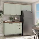 Cozinha Modulada Cristal 200 cm Conjunto Completo Provençal