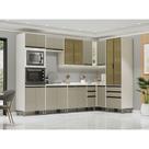 Cozinha Modulada De Canto Completa 8 Peças Com Tampo Linea L Pátina Ff-mocca Laca Cozinha Modulada De Canto Completa 8 Peças Com Tampo Linea L Pátina Ff-mocca Laca