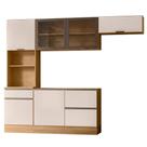 Cozinha Modulada Etna 4 Módulos Paneleiro Balcão MDP Off White Poliman Móveis Cozinha Modulada Etna 4 Módulos Paneleiro Balcão MDP Off White Poliman Móveis