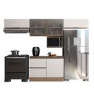 Cozinha Modulada Etna 5 Peças com Tampo e Nicho 5 Portas Poliman Móveis