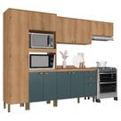 Cozinha Modulada Finesse Composição 23 Capuccino Azul - Thb
