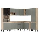Cozinha Modulada Firenze Fi0013 Avena Touch Menta - Demóbile