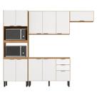Cozinha Modulada Firenze FMT004 Amêndola Touch Branco - Demóbile Cozinha Modulada Firenze FMT004 Amêndola Touch Branco - Demóbile