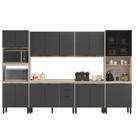 Cozinha Modulada Firenze FMT006 Avena Touch Grafito - Demóbile