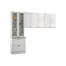 Cozinha Modulada Henn Americana 3 Peças (2 Armários + 1 Paneleiro) CPT06 Branco Cozinha Modulada Henn Americana 3 Peças (2 Armários + 1 Paneleiro) CPT06 Branco