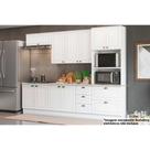 Cozinha Modulada Henn Americana 7 Peças (2Aéreos+2Balcões+1Paneleiro+2Complemento) CZ145 Branco-Henn
