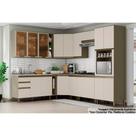 Cozinha Modulada Henn Connect 15 Peças (5Aéreos+5Balcões+1Paneleiro+4Complementos) C6P13 Duna/Cristal-Henn