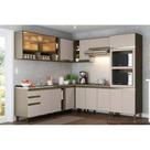 Cozinha Modulada Henn Connect 16 Peças (4 Armários + 4 Balcões + 1 Paneleiro + 7 Complementos) C16P03 Duna/Cristal Cozinha Modulada Henn Connect 16 Peças (4 Armários + 4 Balcões + 1 Paneleiro + 7 Complementos) C16P03 Duna/Cristal