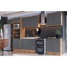 Cozinha Modulada Herval 7 Peças Versalis C7P167 Freijo/Grafite Cozinha Modulada Herval 7 Peças Versalis C7P167 Freijo/Grafite
