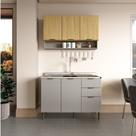 Cozinha Modulada Ibiza 02 Peças 100% Mdf - sem Tampo Cozinha Modulada Ibiza 02 Peças 100% Mdf - sem Tampo