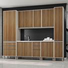 Cozinha Modulada Linea 290cm Completa c/ Paneleiros 6 Peças