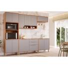 Cozinha Modulada MGM 5 Peças Celeste C5P174 Cinamomo/Platina