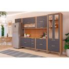 Cozinha Modulada MGM Eloise MGM 8 Peças C8P88 Cinamomo/Titanium