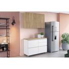 Cozinha Modulada Nesher Rainha 2 Peças (1Aéreo+1Balcão) C2P44 Branca/Nature-Nesher