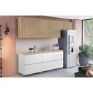 Cozinha Modulada Nesher Rainha 5 Peças (3Aéreos+2Balcões) C5P113 Nature/Branco-Nesher
