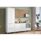 Cozinha Modulada Nesher Rainha e Marquesa 5 Peças (2Aéreos+2Balcões+1Paneleiro) C5P111 Nature/Branco-Nesher Cozinha Modulada Nesher Rainha e Marquesa 5 Peças (2Aéreos+2Balcões+1Paneleiro) C5P111 Nature/Branco-Nesher