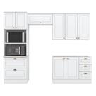 Cozinha Modulada Nova York 4 Peças Branco HP Henn Cozinha Modulada Nova York 4 Peças Branco HP Henn
