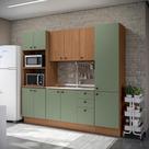 Cozinha Modulada Pixel Kappesberg Tapajós/Verde Frevo/Tapajós 240cm
