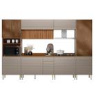Cozinha Modulada Proença 6 Peças com Paneleiro 1 Forno e Balcão 120cm - Demartêz