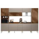 Cozinha Modulada Proença 6 Peças com Paneleiro 1 Forno e Balcão 80cm - Demartêz