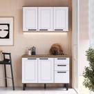 Cozinha Modulada Provençal 3 Peças Balcão 120cm Tampo e Armário 3 Portas Cozinha Modulada Provençal 3 Peças Balcão 120cm Tampo e Armário 3 Portas