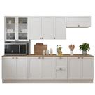 Cozinha Modulada Unna J00105P 4 Portas 270cm Branco Poliman Móveis Cozinha Modulada Unna J00105P 4 Portas 270cm Branco Poliman Móveis