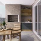 Cozinha Modulada Viena 2 Peças com 1 Armário Aéreo Vidros Reflecta 1 Balcão Herval