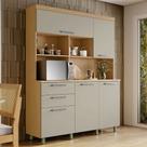 Cozinha Nobreza 5 Portas 2 Gavetas 160cm 100 MDF Nesher