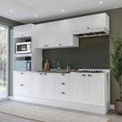 Cozinha Pérola com Rodapé 5 Peças Torre Quente Aéreo 3 Portas Balcão 120 Balcão 80 e Basculante Yesc Cozinha Pérola com Rodapé 5 Peças Torre Quente Aéreo 3 Portas Balcão 120 Balcão 80 e Basculante Yesc